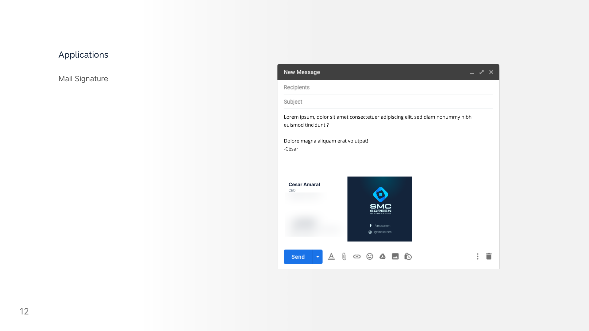 Email signature
