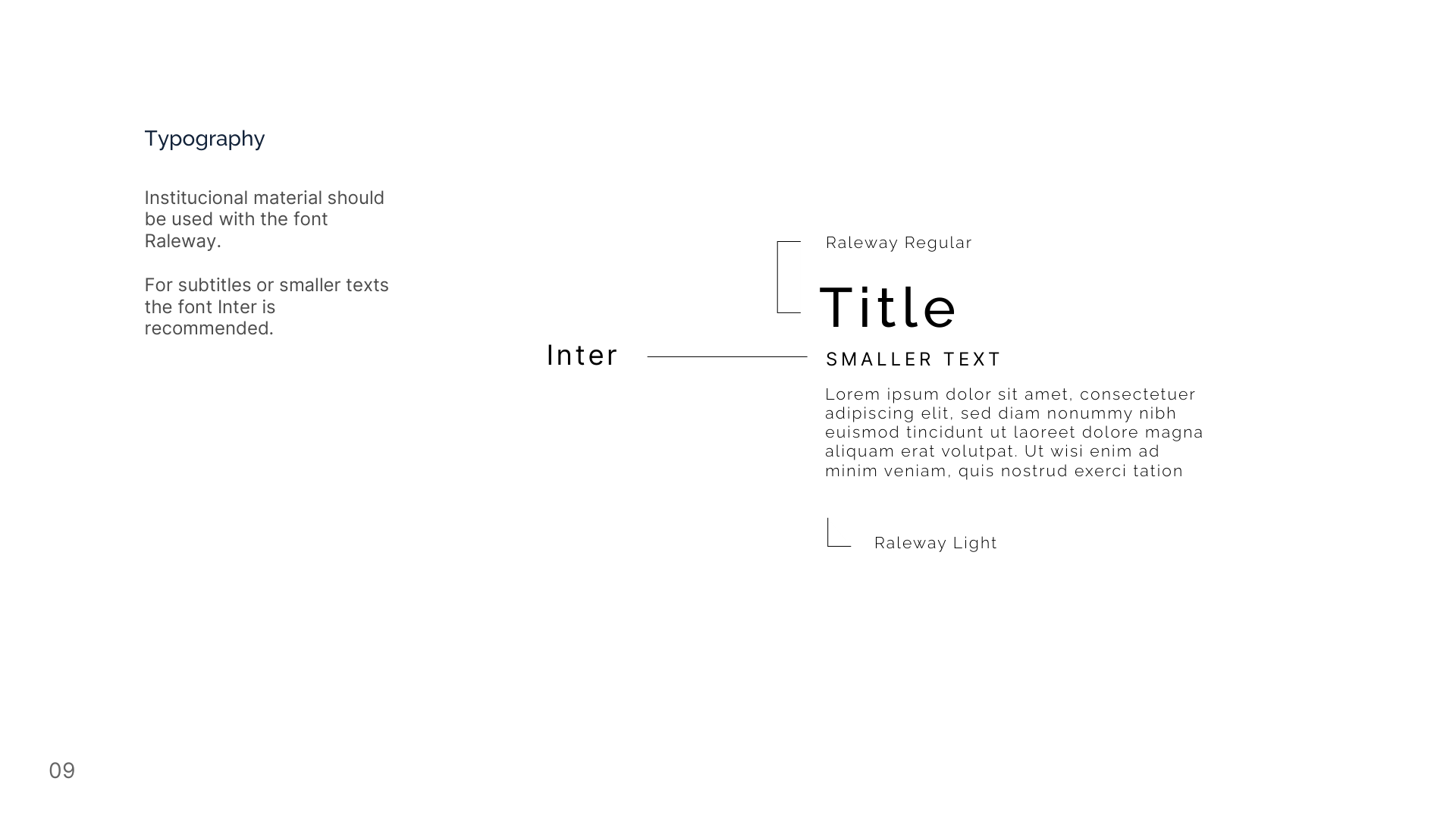 Typography specimen
